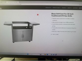 Stainless steel grill cart