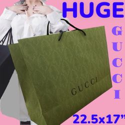 GUCCI Bag Paper Gift Empty Shopping Huge Storage Replacement XL XLarge Gigantic