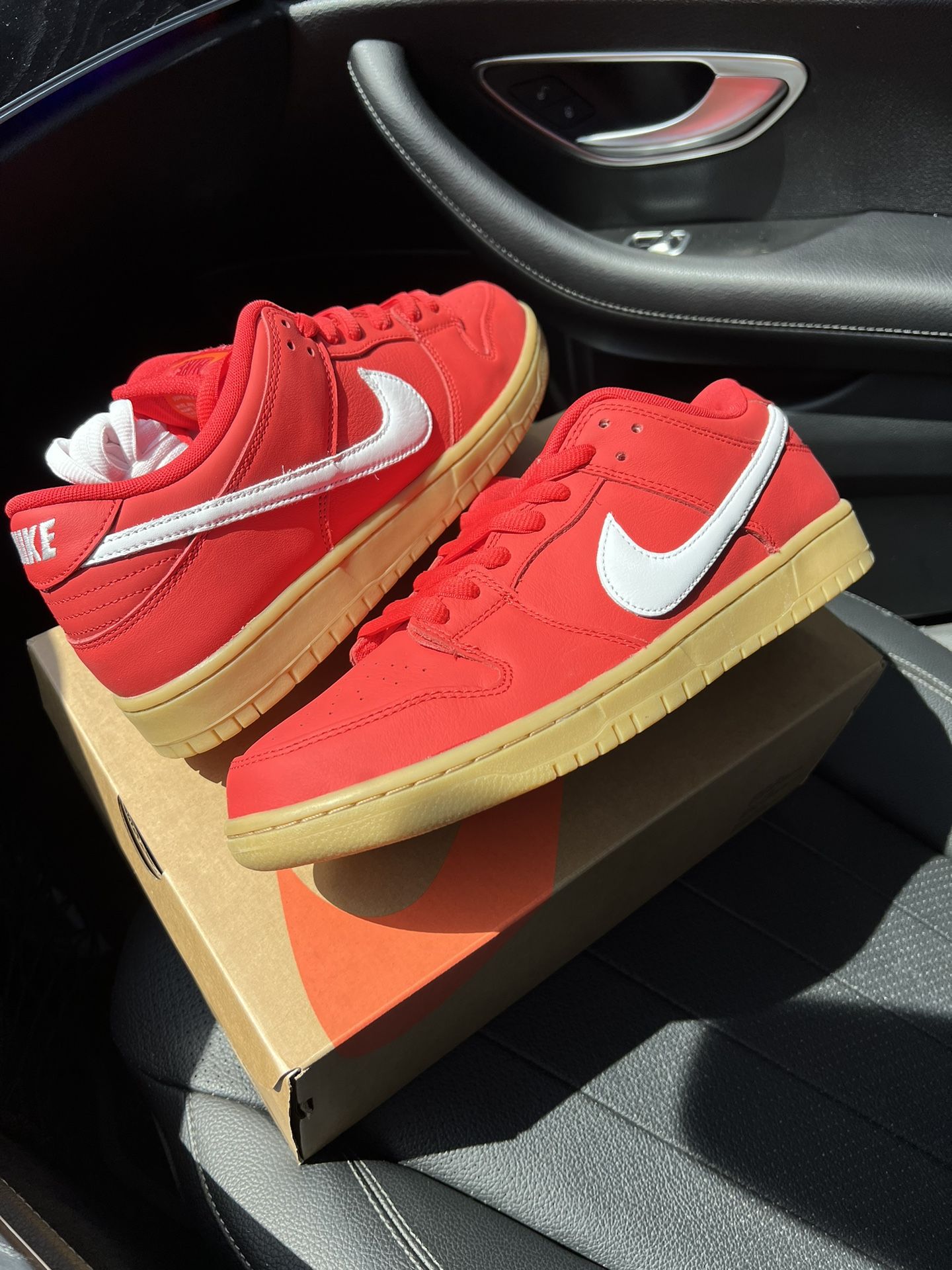 Nike SB Dunk Low Orange Label ‘Red Gum’ Brand New 