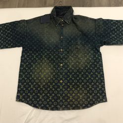 Pre Owned Louis Vuitton Men’s Shirt  Green  Size M