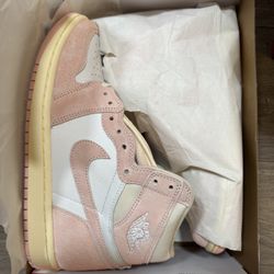 Jordan 1 High Washed Pink Size 8 Men New 