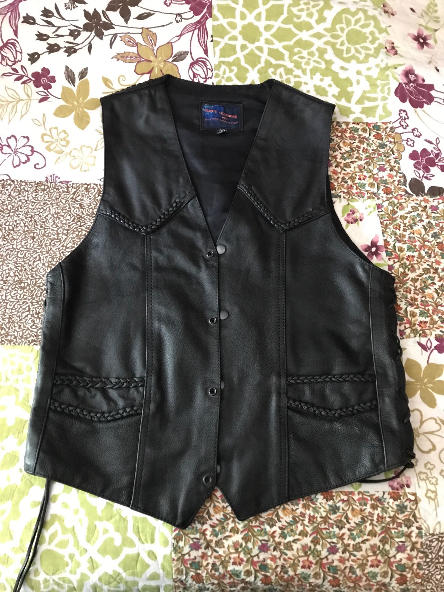 Women’s Leather Vest
