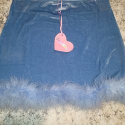 Sugar Thrillz Mini Velour Skirt Size Medium