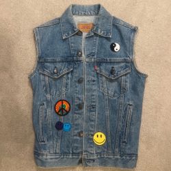 Levi's Denim Vest with Patches