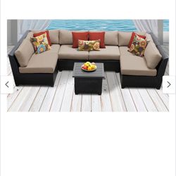 Beautiful Patio Sectional With Table