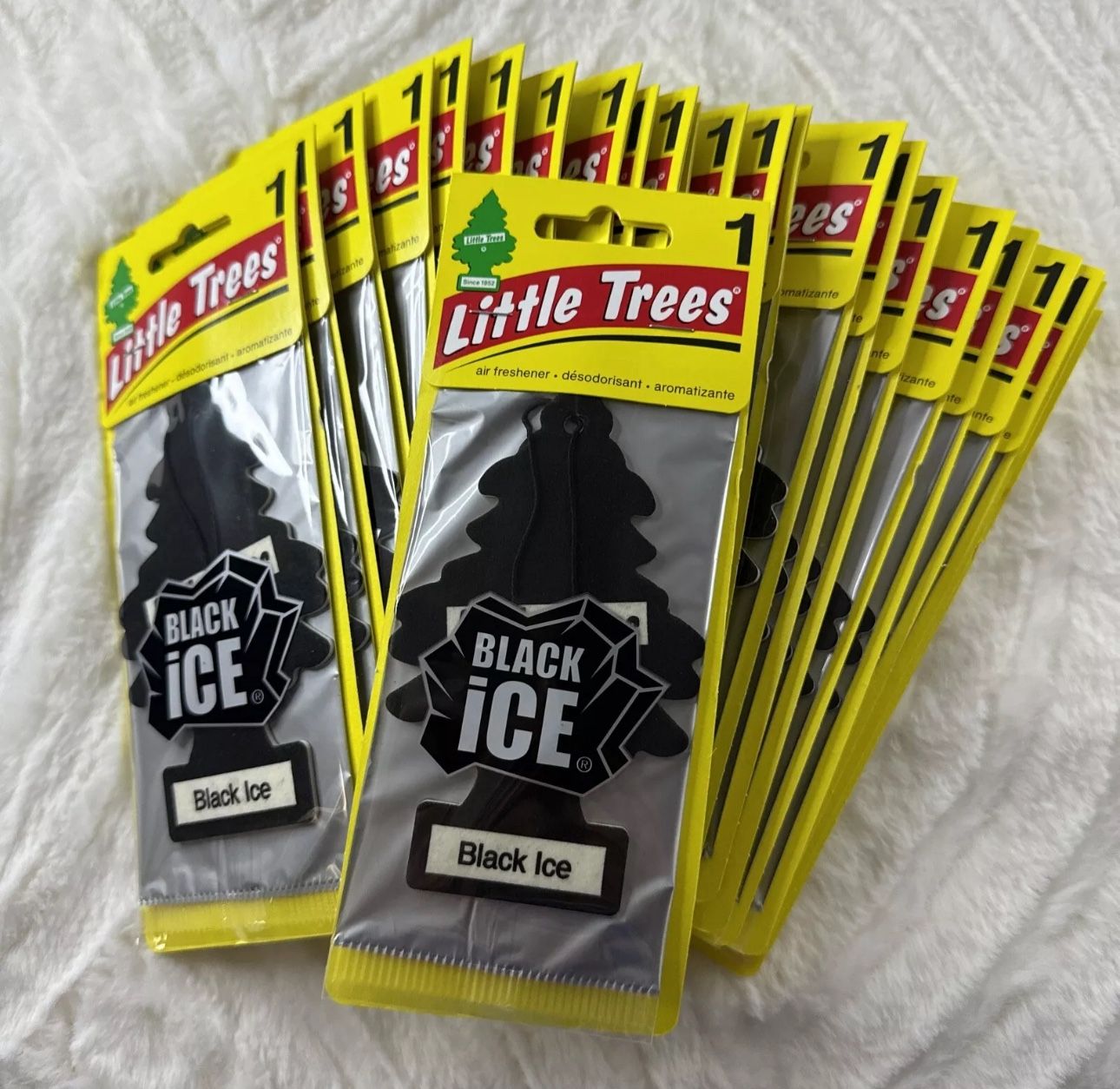 24 Little Trees Hanging Car & Home Air Freshener - Black Ice ORIGINAL