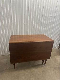 Vintage Mid-Century Modern Drop-Leaf Table / Console
