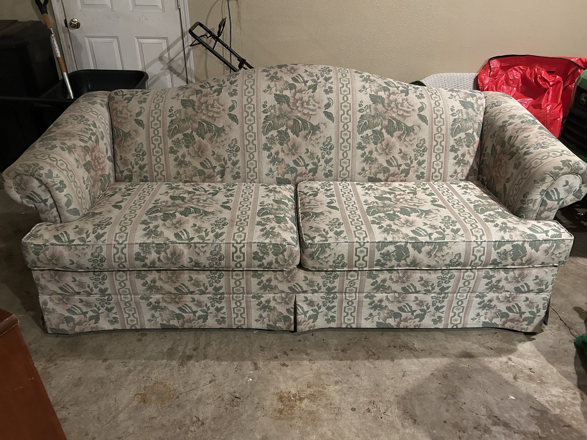 6 foot Camelback sofa