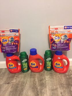 3tide Pods 16counts 2liquid 40oz 2bottles 532ml/ bundle for $25 Pick Up Gahanna and Firm Price