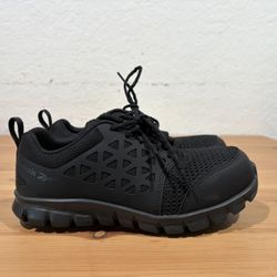 Reebok women’s steel toe work shoes, size 6.5