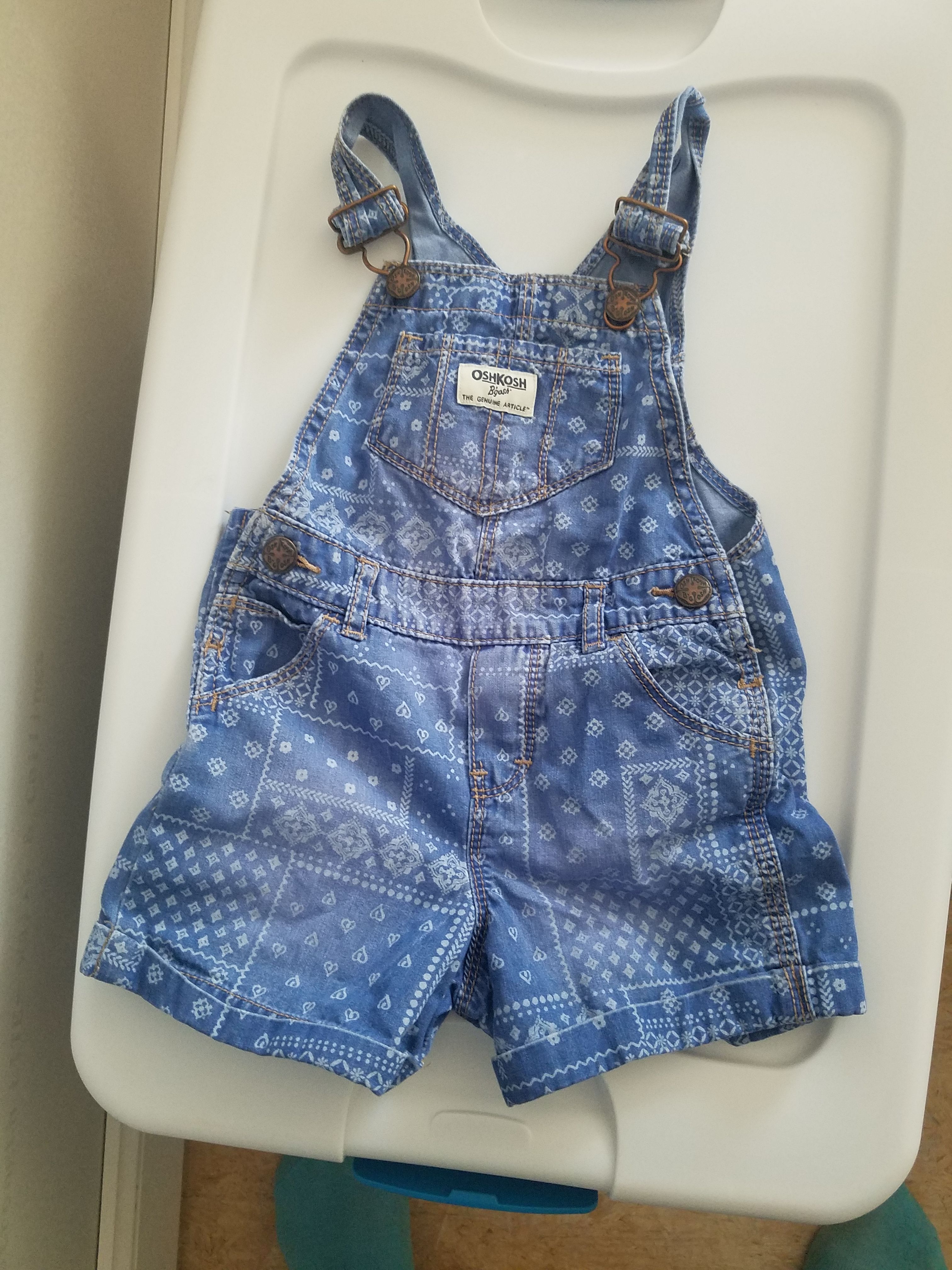 2t girls osh kosh shortalls