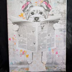 CUTE!! Yorkie Doggy Picture Frame 