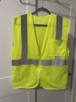 Unisex Mens Work Vest Highlighter Yellow