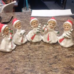 Vintage 1957 napco Angel Christmas figurines