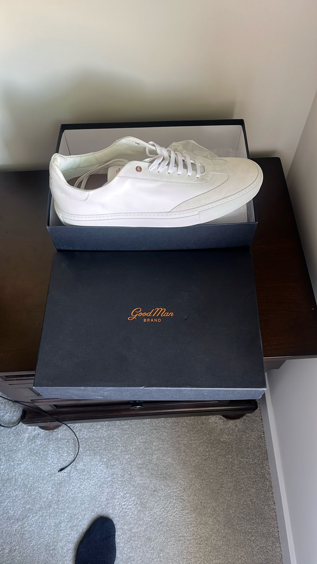 Good Man Brand White Leather Sneakers 