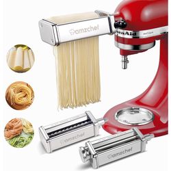 amzchef Pasta Maker Attachments Set for KitchenAid Stand Mixers