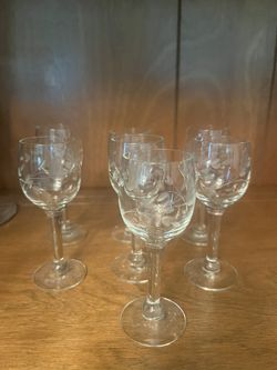 Princess House Heritage Cordial 1 Oz Glasses