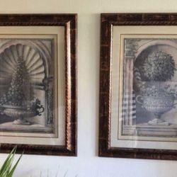 Framed Topiary Prints 