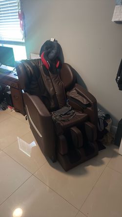 Brown recliner