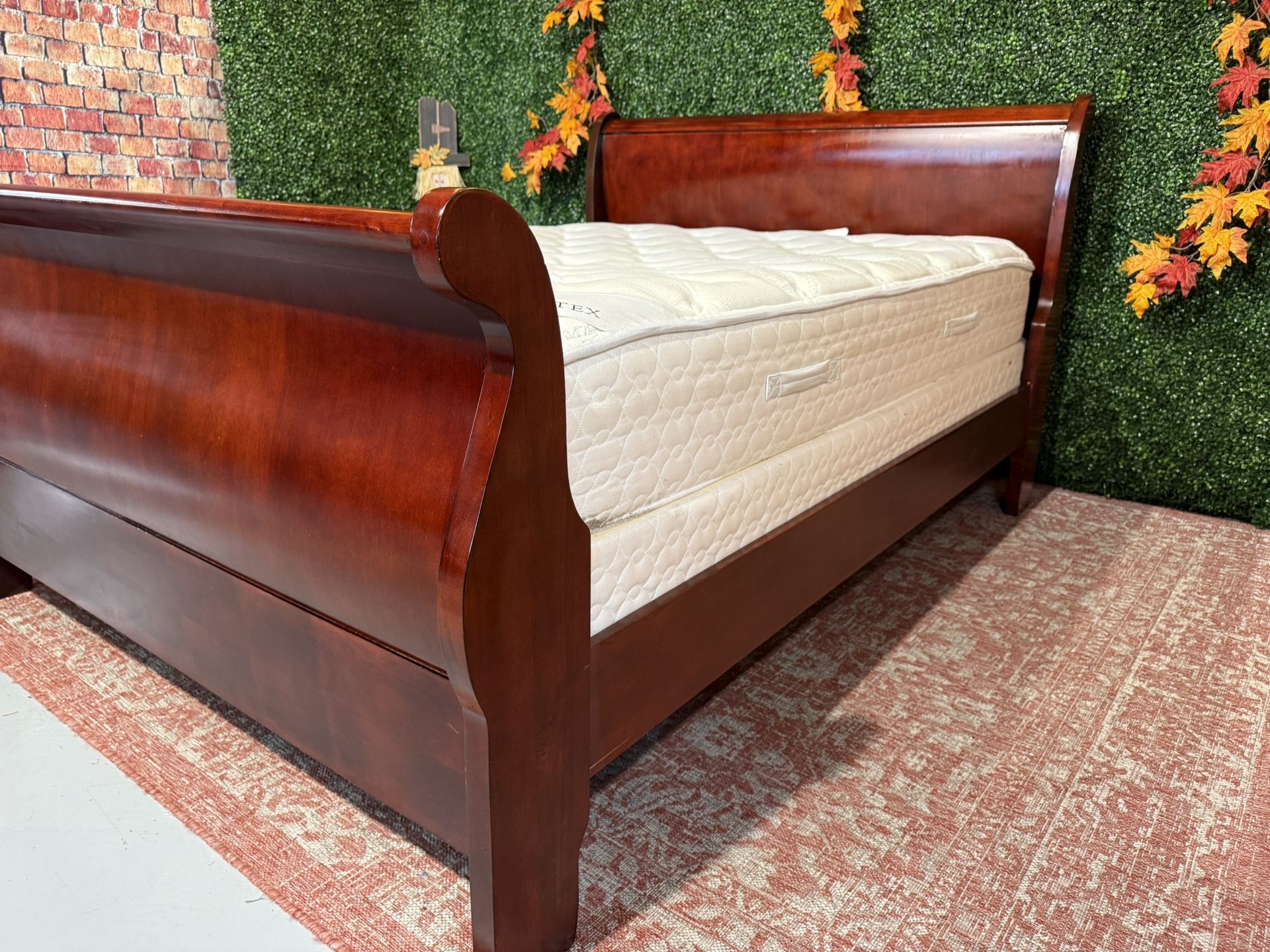 Queen Sleigh Bed - Free Delivery
