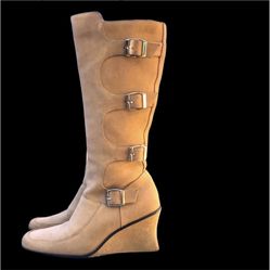 Rebel💛Tall Suede Tan Insulated Boot
