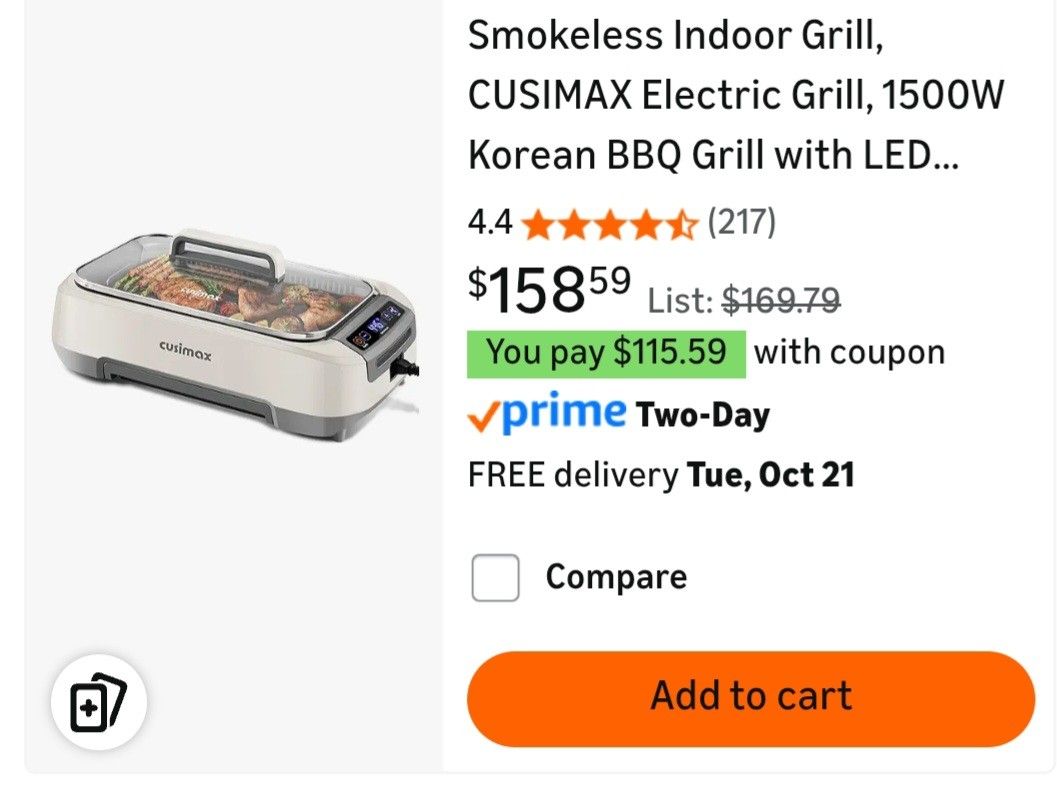 Smokeless Indoor Korean BBQ Grill