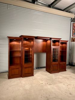 5 piece traditional entertainment center
