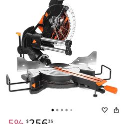 NEW IN BOX Corded10 In Dual Bevel Sliding Miter Saw With LED Cutline 