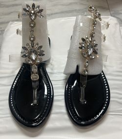 Jeweled Sandals Size 8