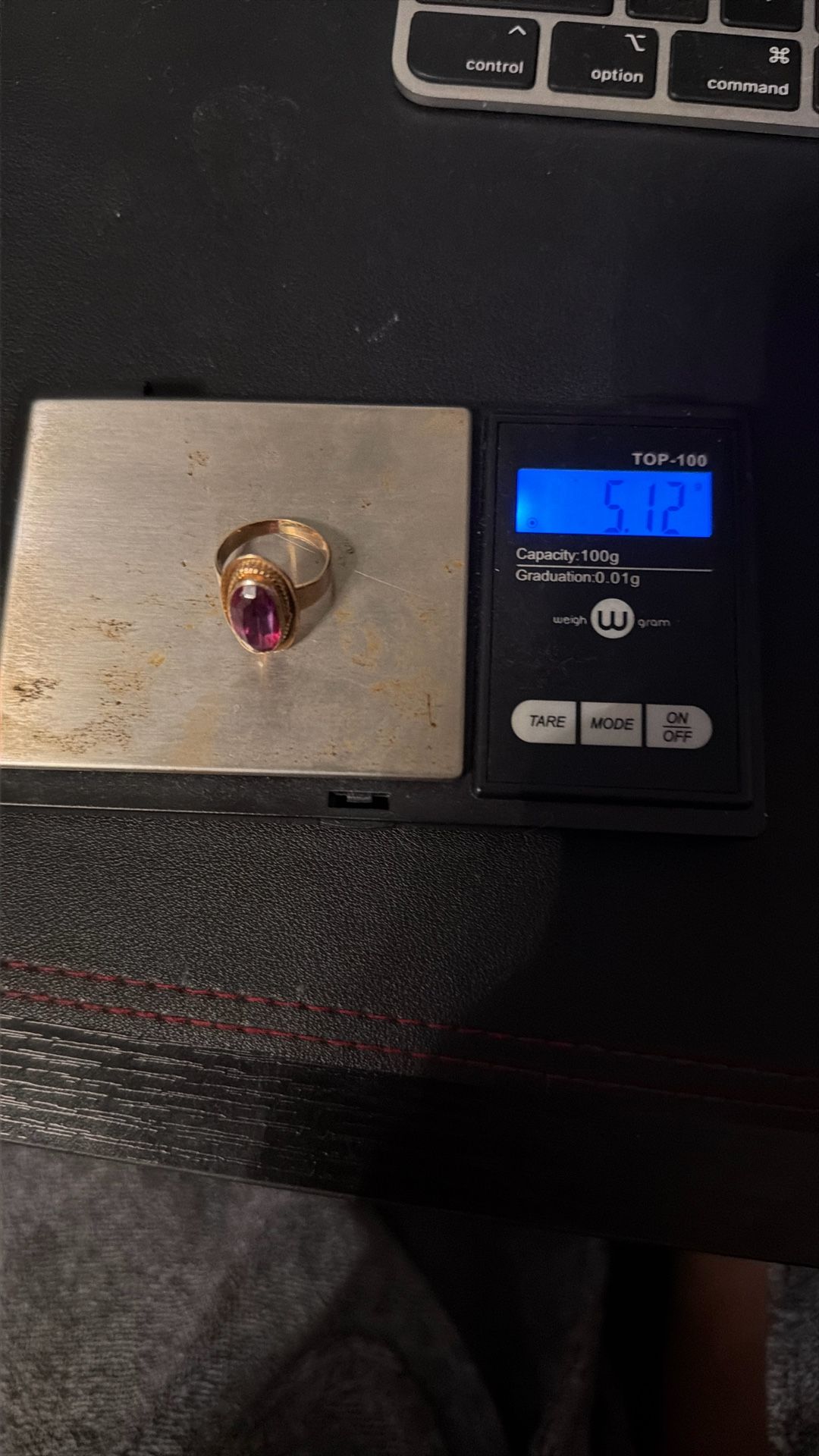 14k Gold Ring With Ruby 