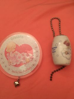 Precious Moments coaster n fan or light chain