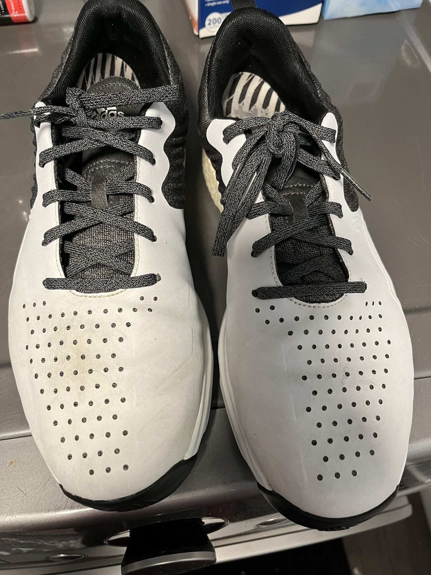 Adidas Adipower 4orged Boost Golf Shoes Gray White Mens Size 11.5