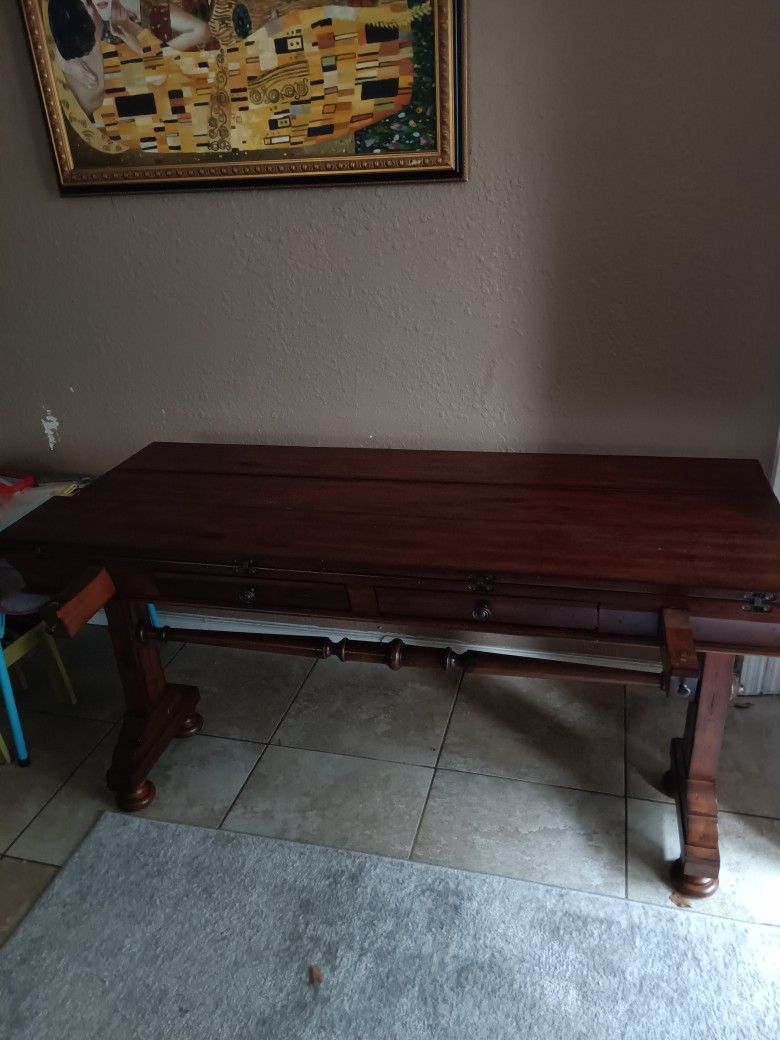 Walnut Foyer Table or Kitchen Table