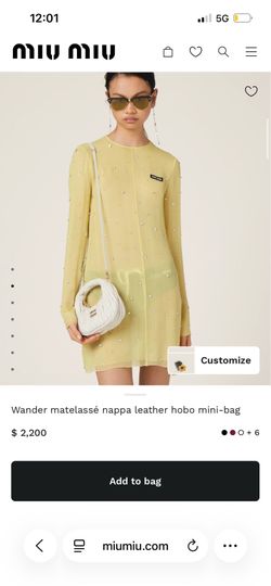 Mini white purse