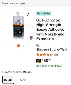 Set 3g Epoxy Concrete Repair