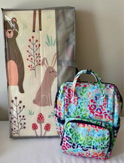 NEW NGil Diaper Backpack and Relaxdays Foldable Playmat