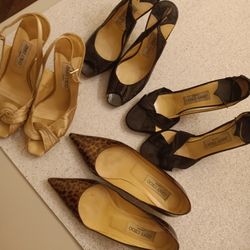 Jimmy Choo Lot Of 4 Pairs Women's Shoes (Read Description)