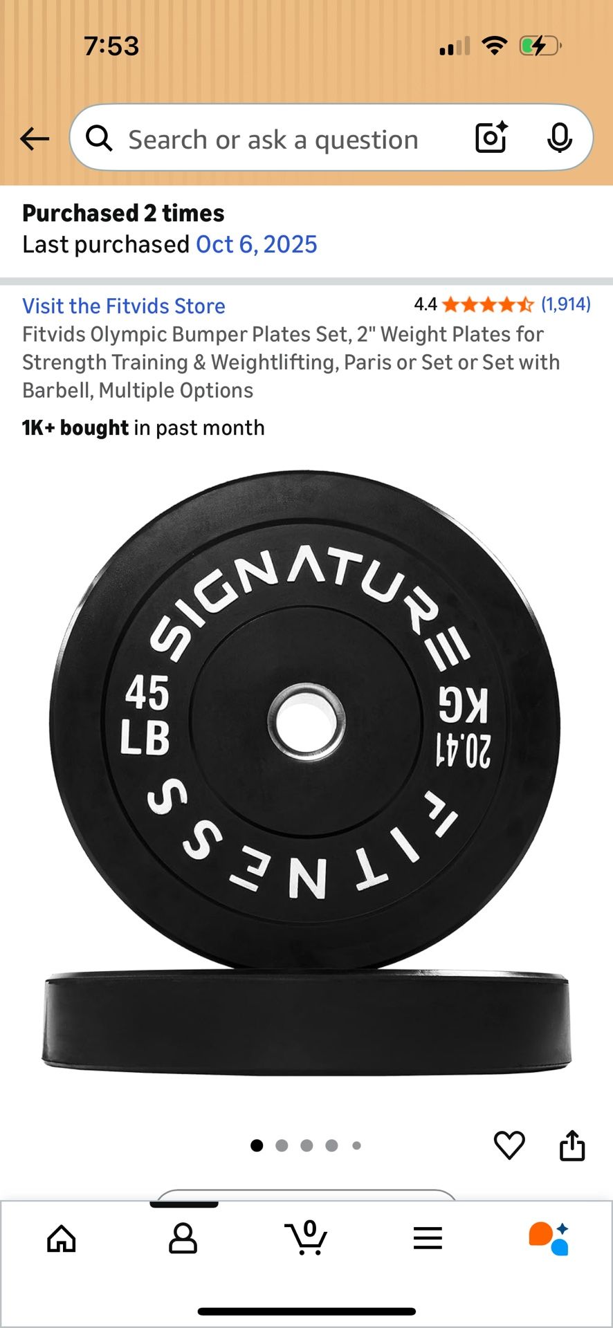 45lbs dumbbell (set)