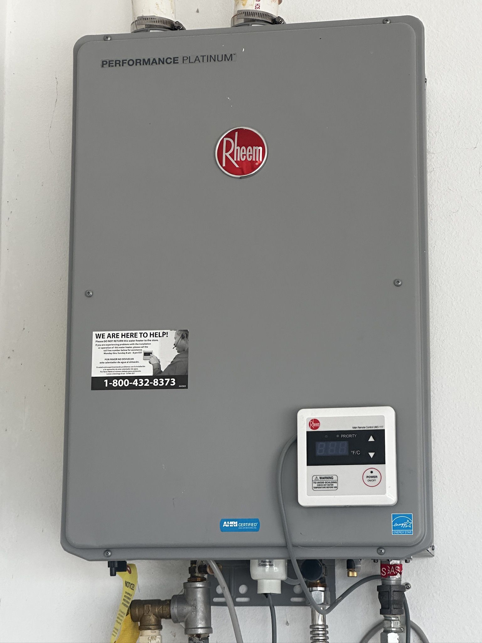 Tankless Water Heater- Natural Gas 