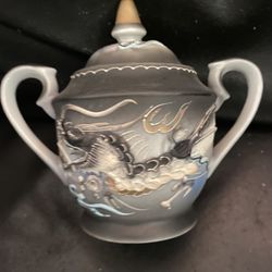 Asian Dragon Sugar Bowl