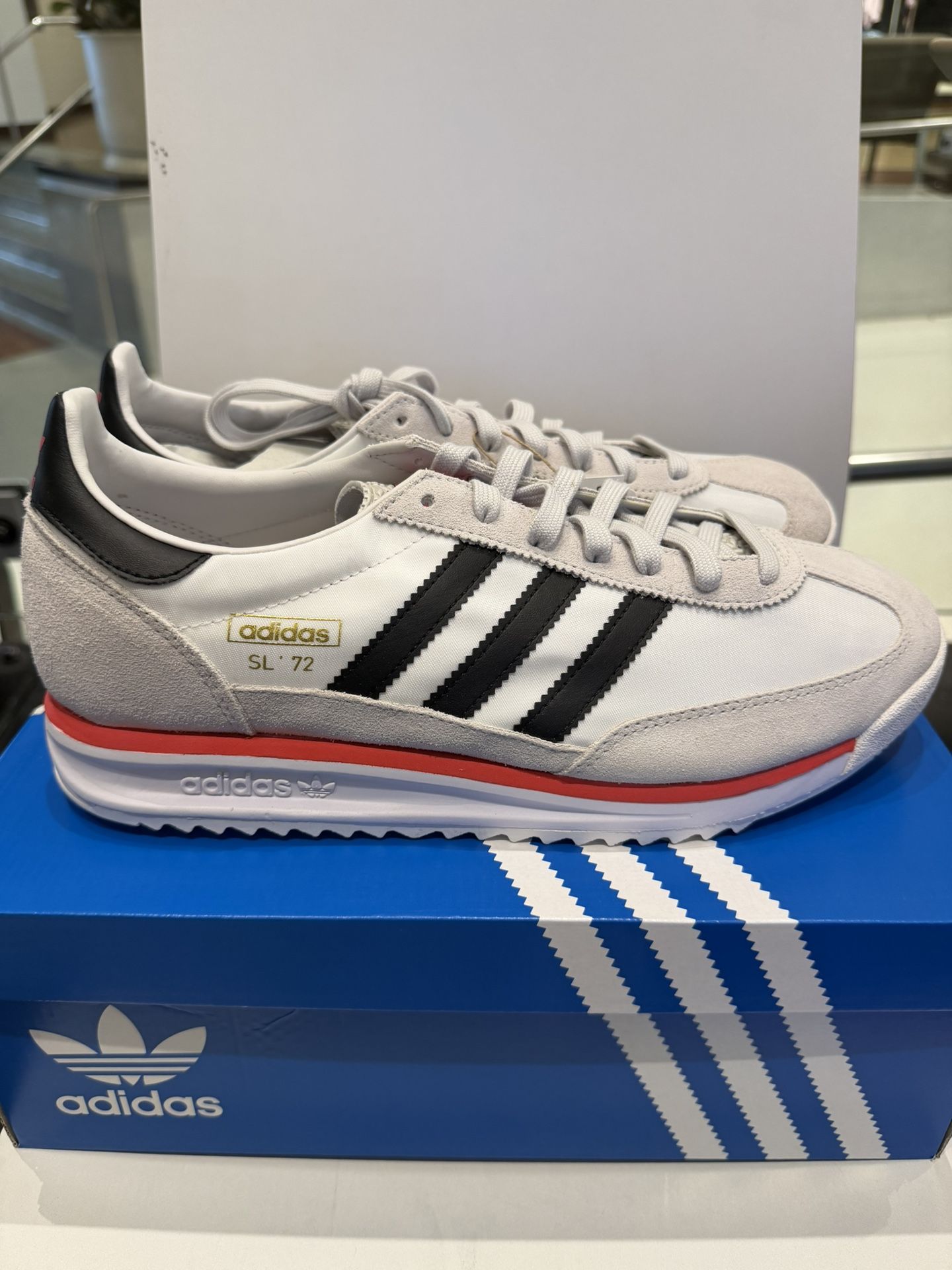 Adidas SL 72 Black and White size 8,10.5,11.5,12M