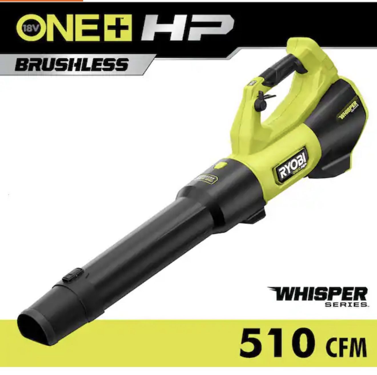 RYOBI ONE+ HP 18V Brushless Cordless 130 MPH 510 CFM Leaf Blower (Tool Only)