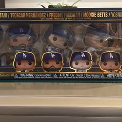 2024 Dodgers MLB World series FUNKO POP 5 Pack Collectibles