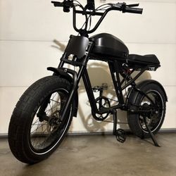 NEW 37MPH Electric Bike Blacked-Out Full Suspension • Long Range