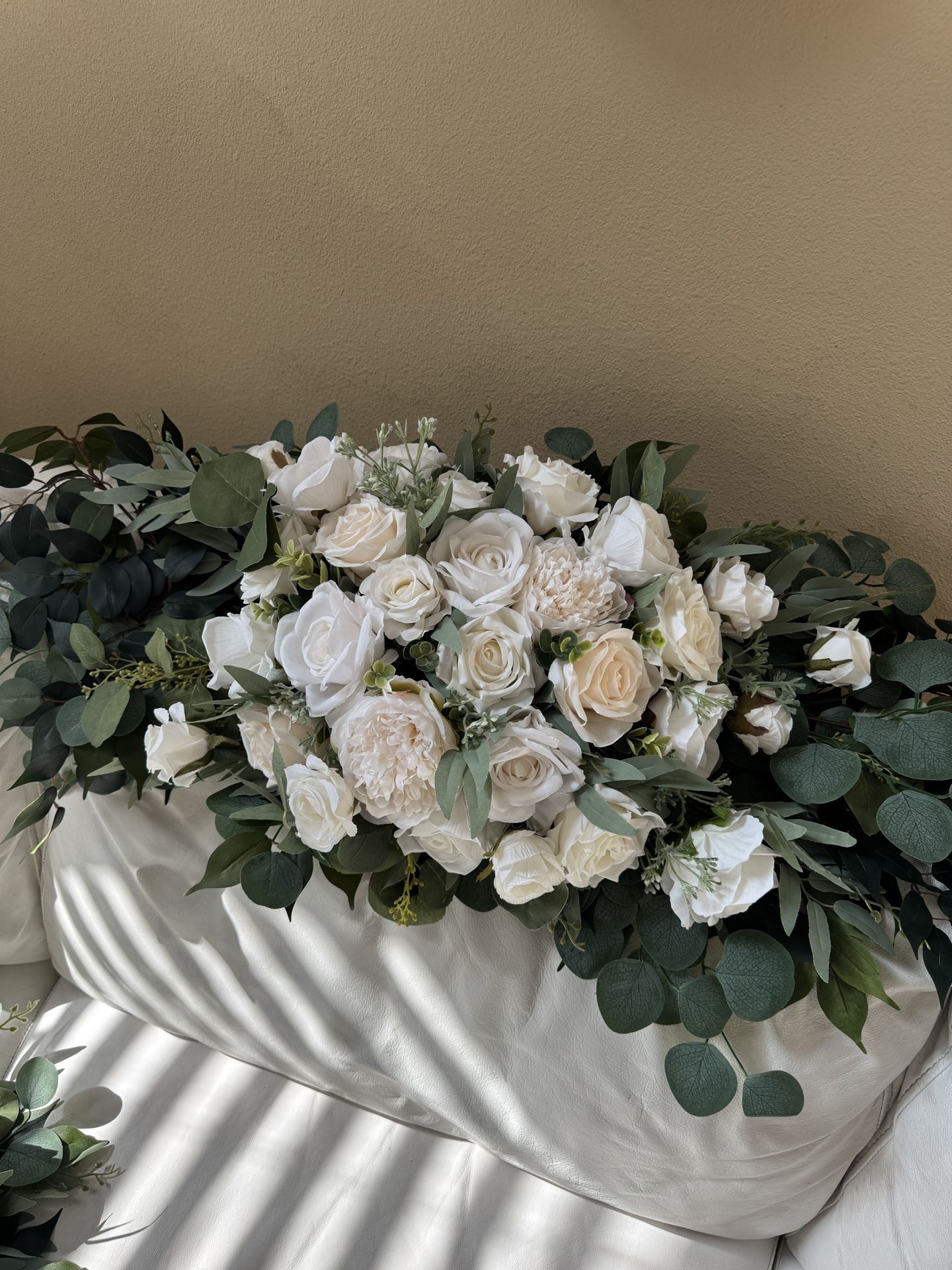 2 Faux Flowers For Wedding Arch