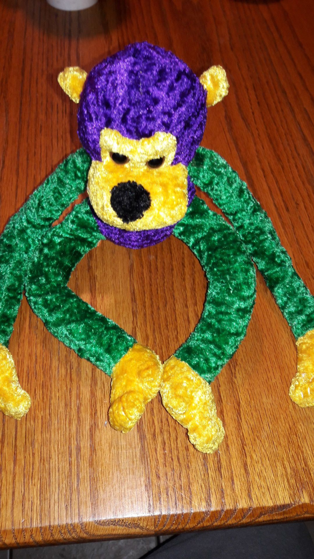 Mardi Gras Monkey Small Stuffed Animal