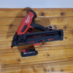 Milwaukee M18 Angled Finish Nailer, Battery