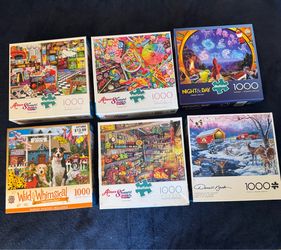 Puzzles 300, 500, and 1000 pieces