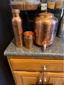 Copper pitcher set