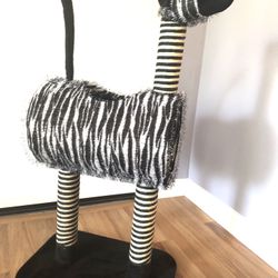 Zebra Cat Tree & Scratcher (Never Used)